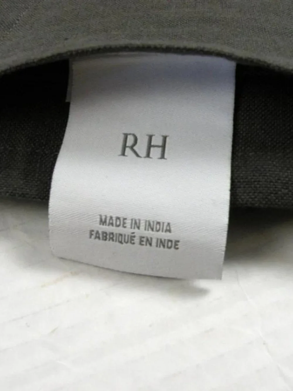 New RH Restoration Hardware Cotton Linen 1 Panel In Noir 50”x 108”